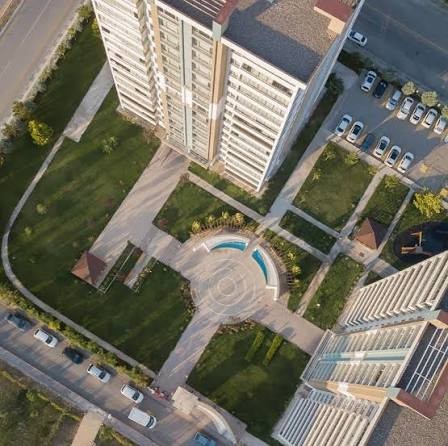Doğasu avlusunun yukarıdan çekilmiş fotoğrafı